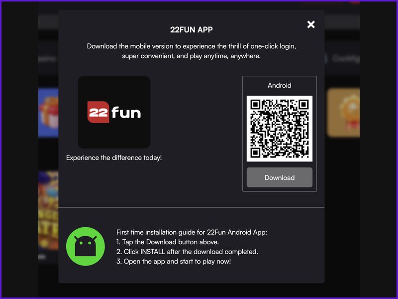 Como passar pela verificação e receber o bónus no 22FUN