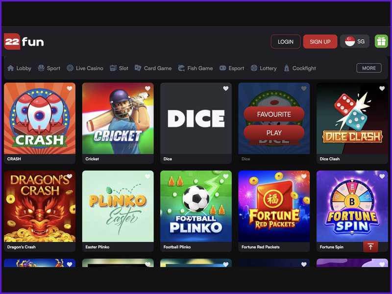 Vantagens de jogar Crasher na plataforma 22FUN