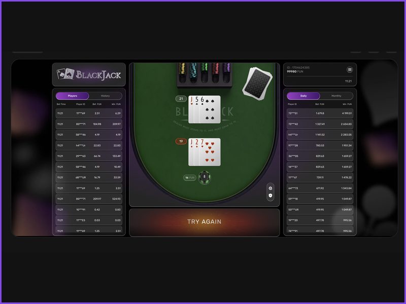 The Impact of an Unstable Connection on Blackjack Play