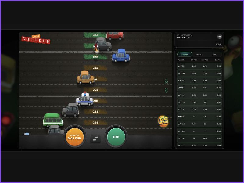 Description and premise of the game about the chick on the road