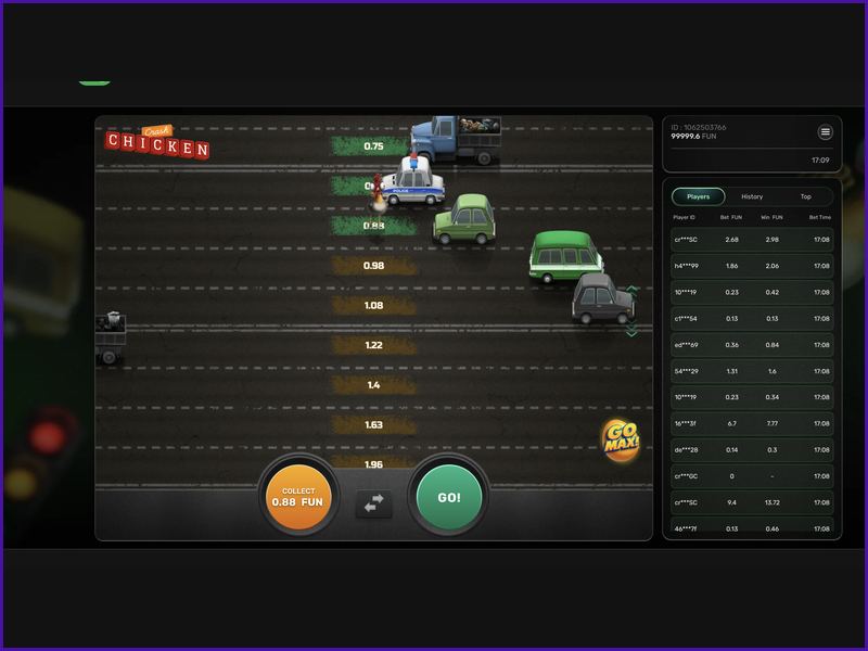 The Impact of an Unstable Connection on the Game Chicken Crash