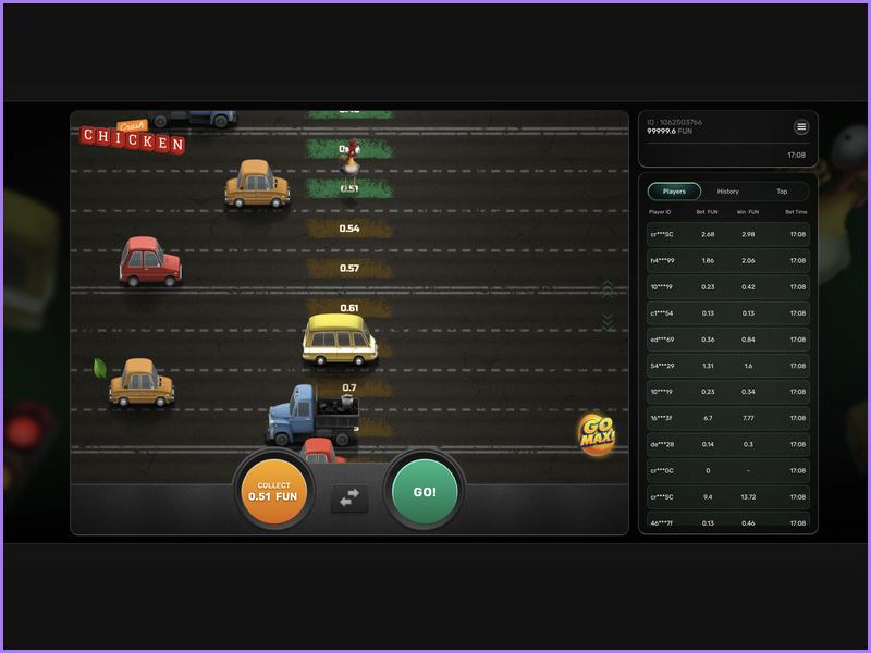 Settings and Process Control Tools in Chicken Crash
