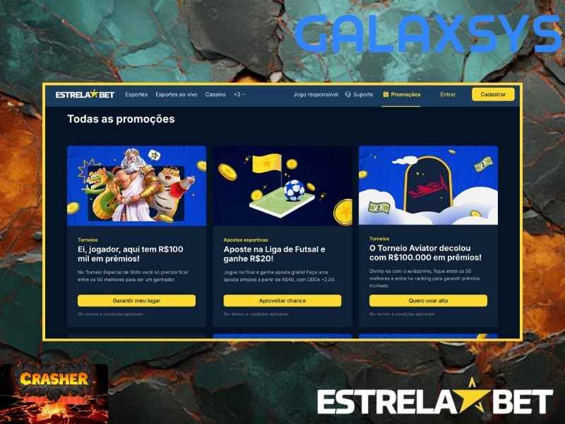 Bônus e promoções para jogadores do Crasher na Estrelabet