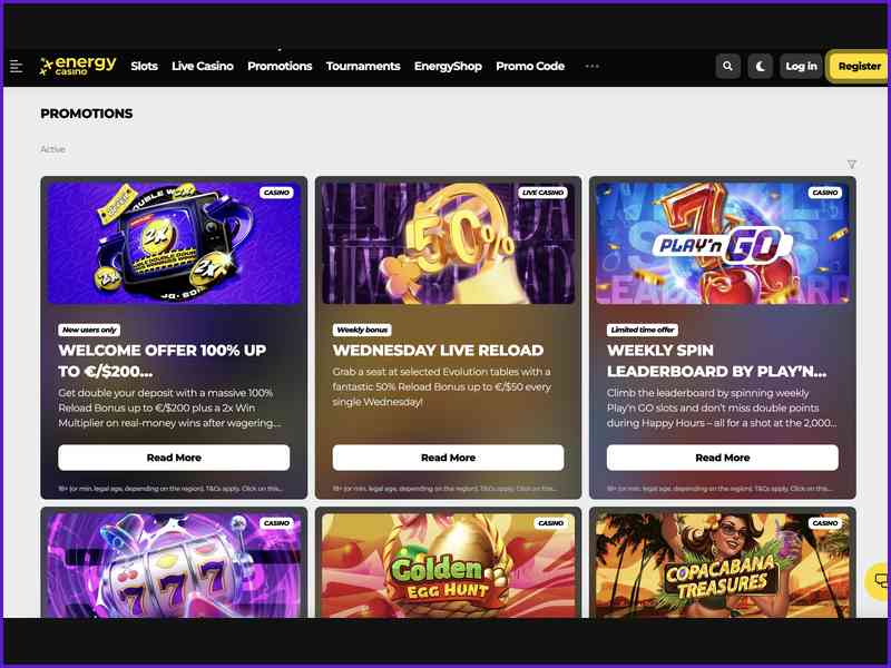 Guide étape par étape pour créer un compte sur EnergyCasino