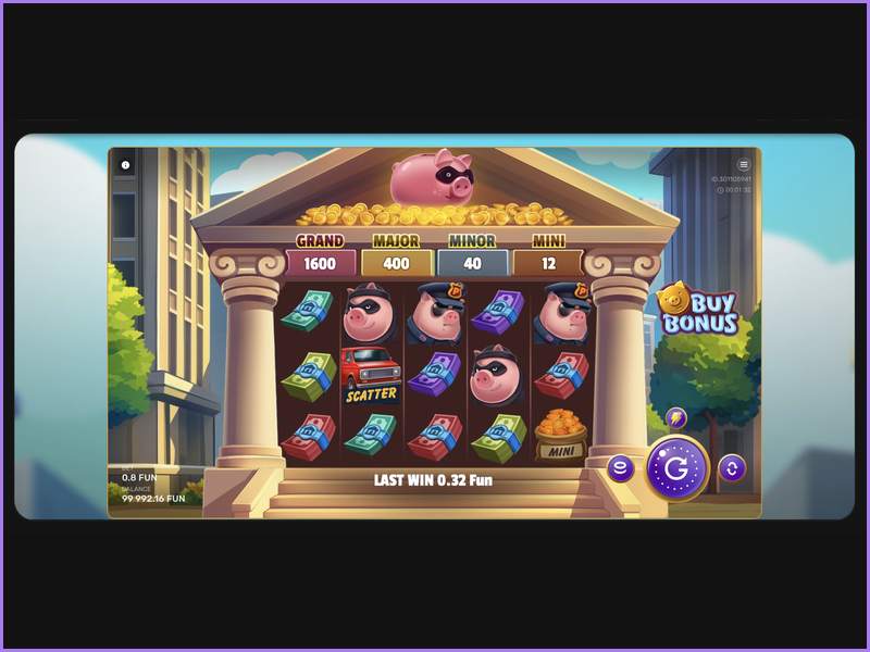 Play the Gangsta Piggy slot on your smartphone or tablet without downloading
