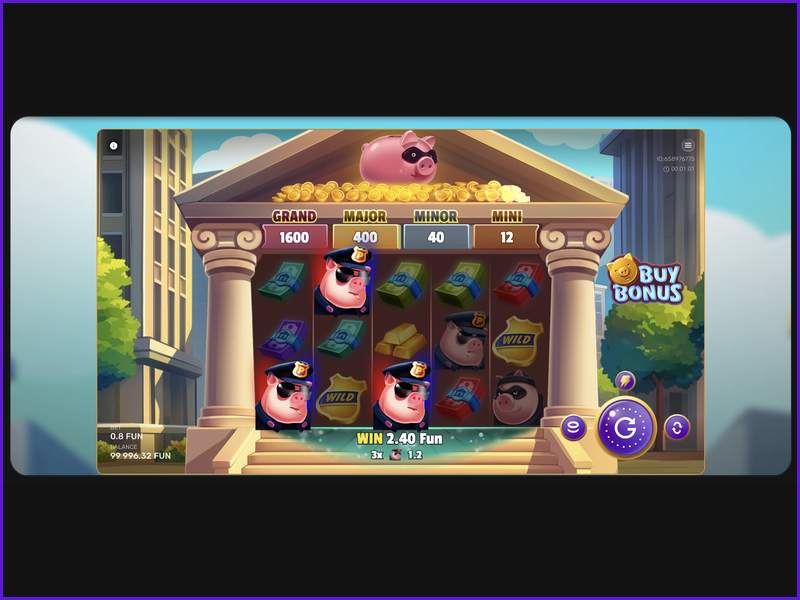 Instructions and rules within the Gangsta Piggy slot game