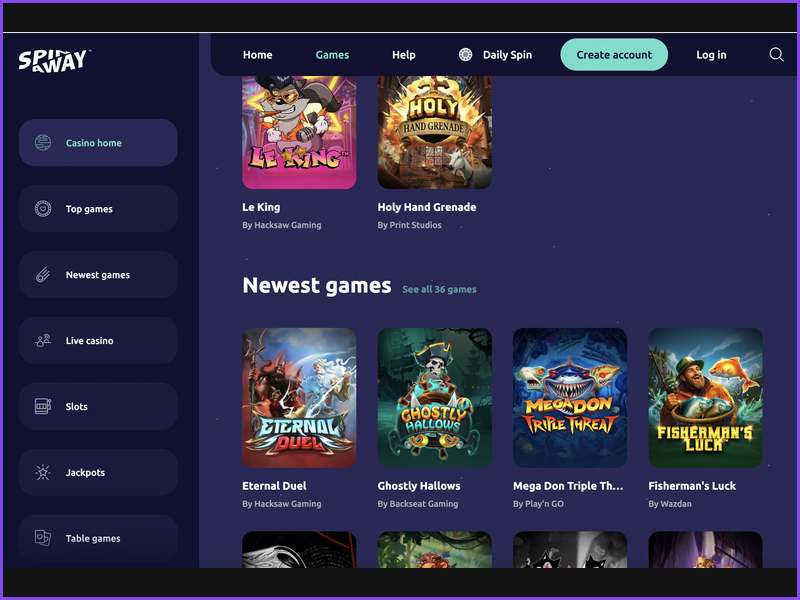 Serviço de apoio ao cliente e canais de contacto no casino SpinAway