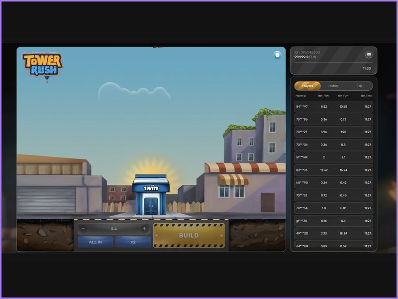 Play Tower Rush for real money and withdraw your winnings